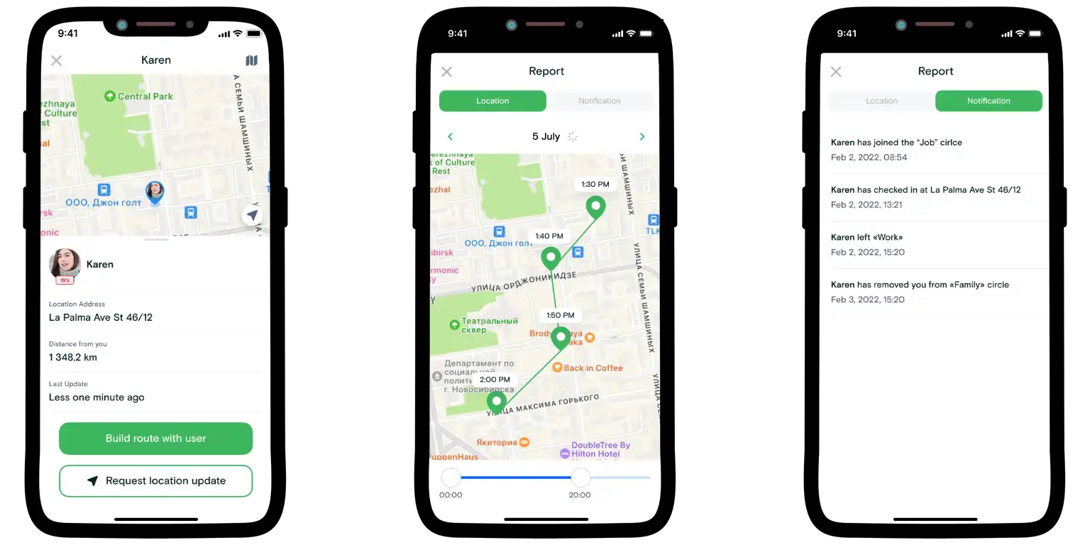 Number Tracker route feature.